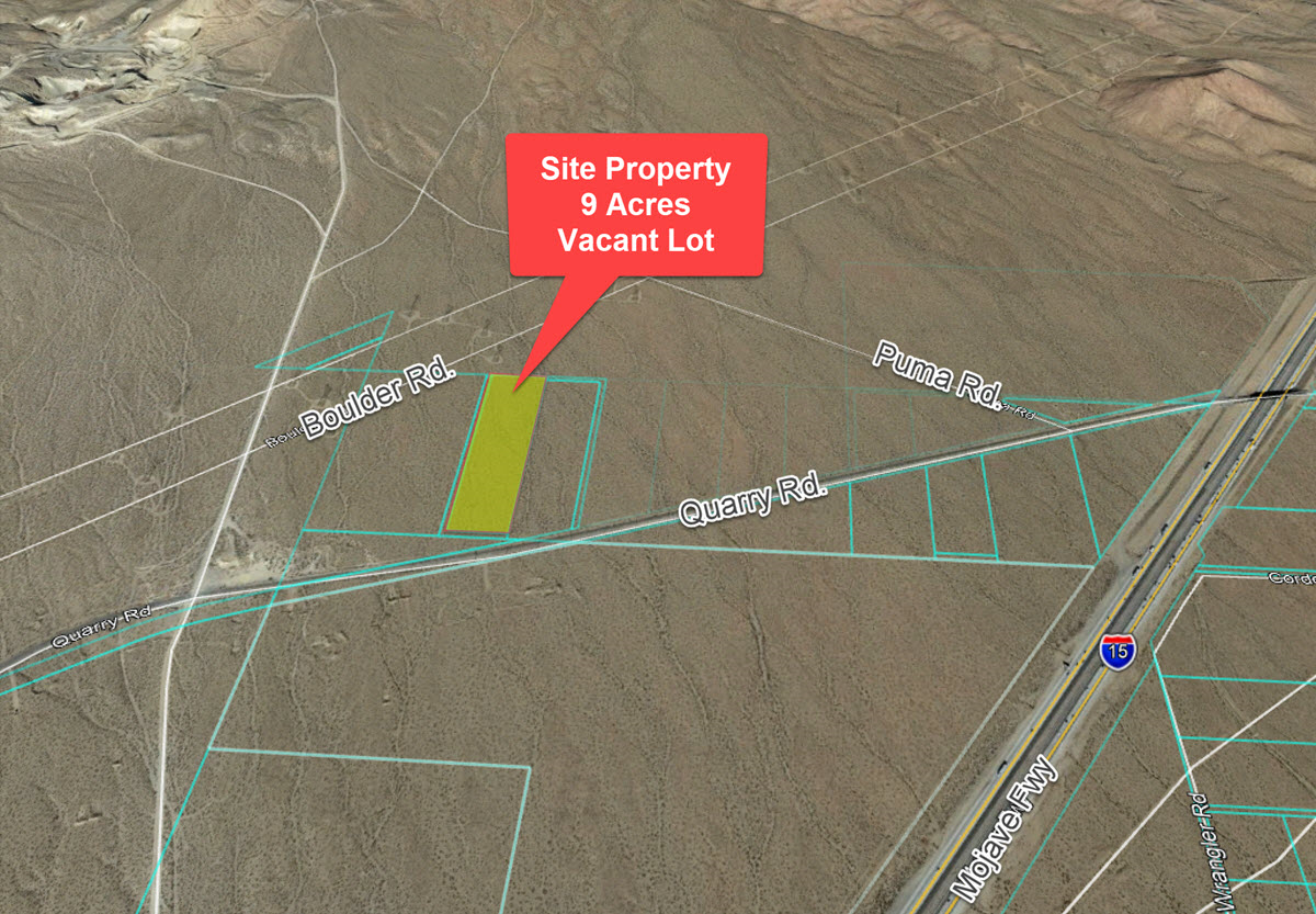 Property Map 9 Acres, Oro Grande