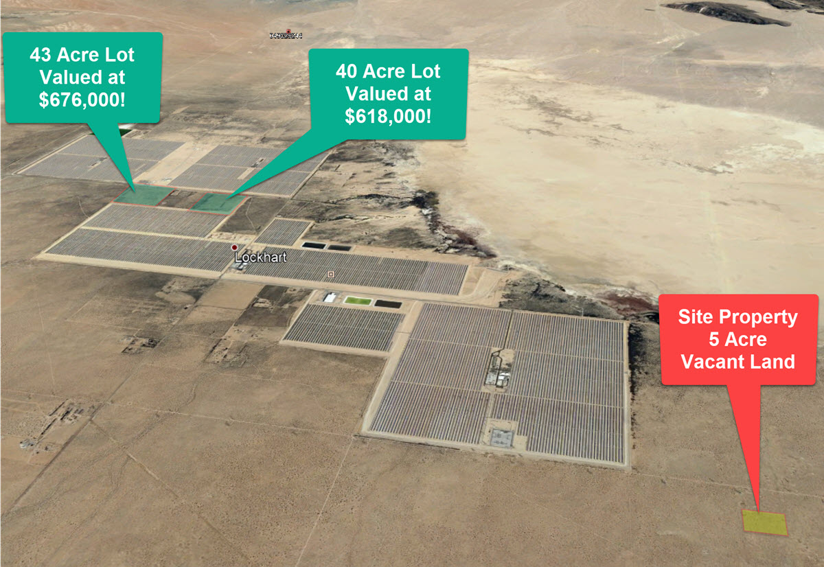 5 Acre Investor’s Dream, Hinkley, Next to Solar Power Plant