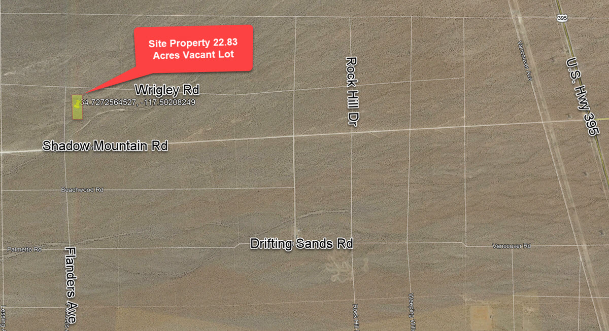 23 Acres Vacant Land, Helendale/Adelanto area