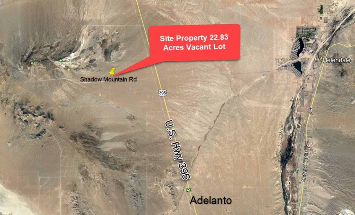 23 Acres Vacant Land, Helendale/Adelanto area