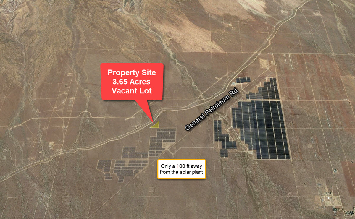 3.65 acre land in Rosamond near a huge Solar Plant