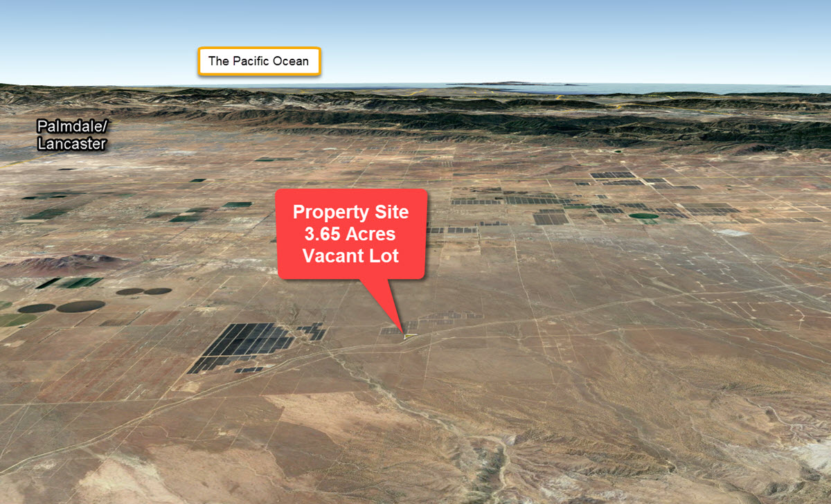 3.65 acre land in Rosamond near a huge Solar Plant