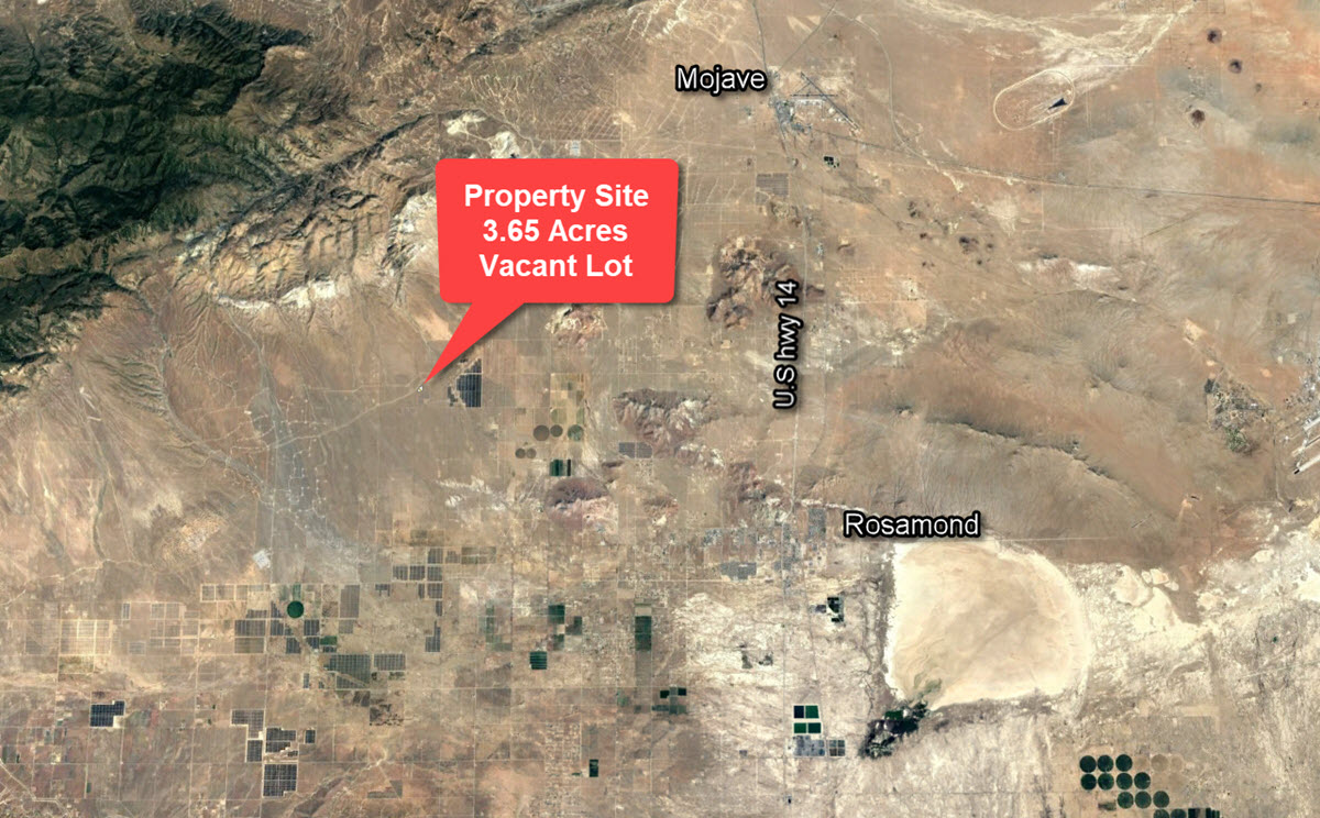 3.65 acre land in Rosamond near a huge Solar Plant