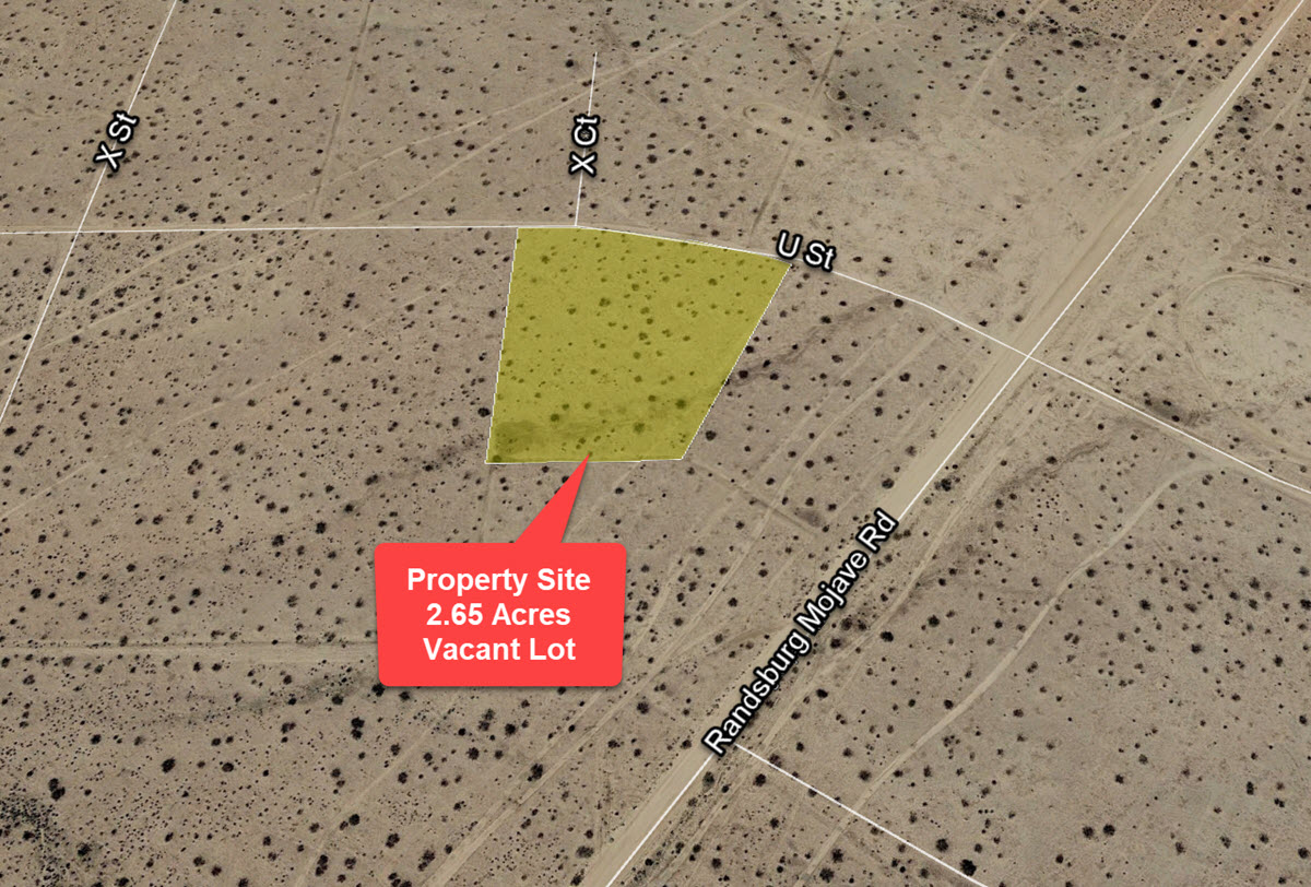 2.65 Acres Northeast California City