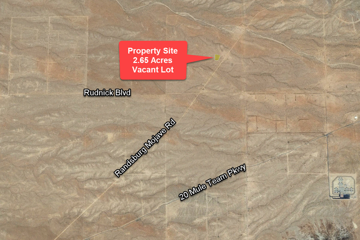 2.65 Acres Northeast California City