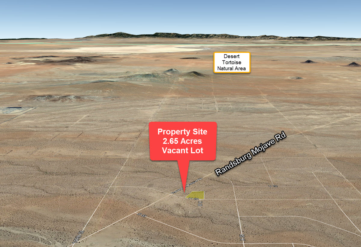 2.65 Acres Northeast California City