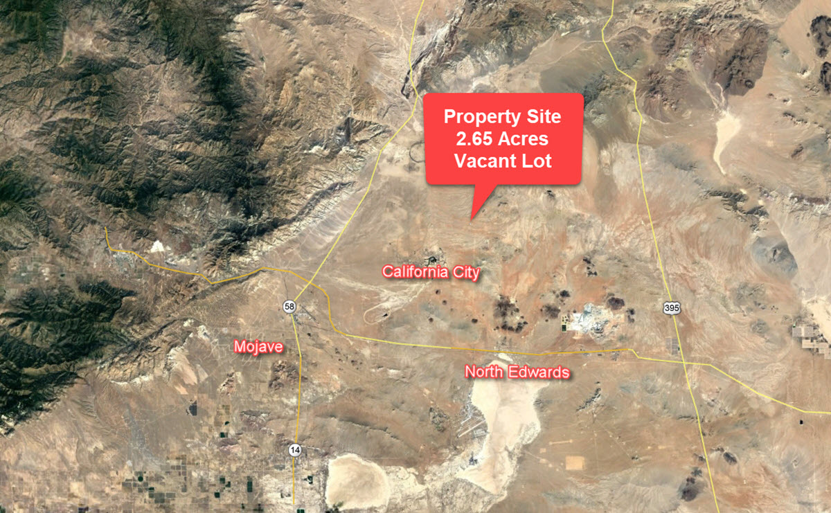 2.65 Acres Northeast California City