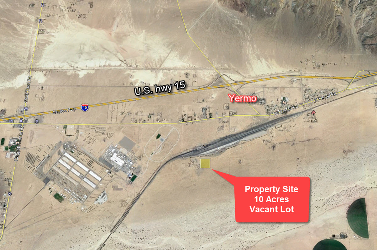 10 Acres in Yermo near Calico Ghost Town