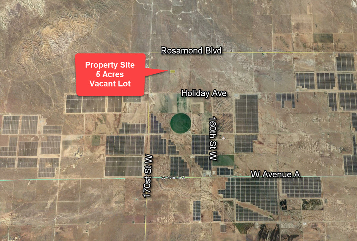 5 acres in Rosamond next to huge solar plants