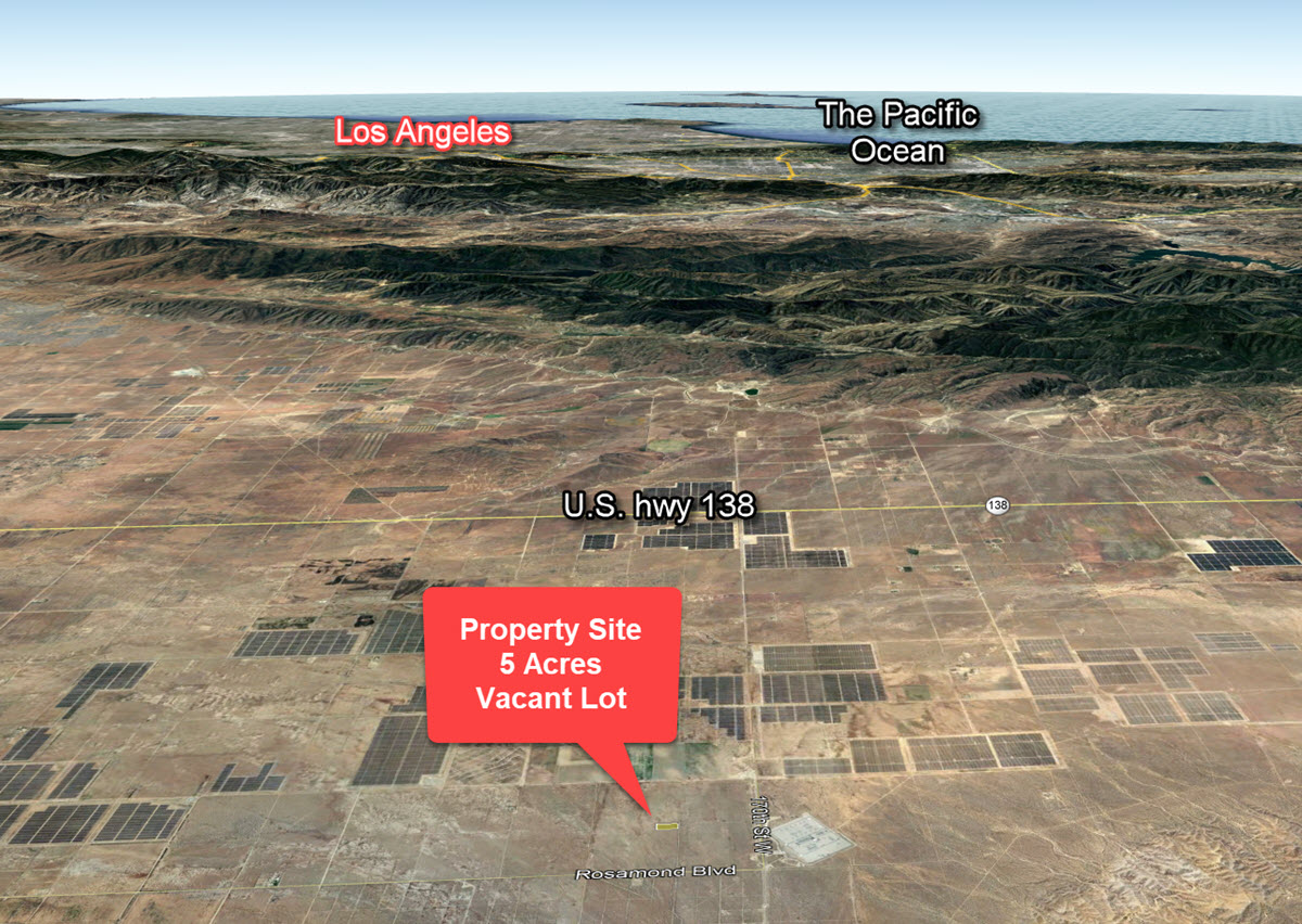 5 acres in Rosamond next to huge solar plants
