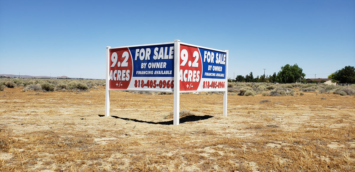 9.2 acres in Rosamond Utilities Nearby (video)