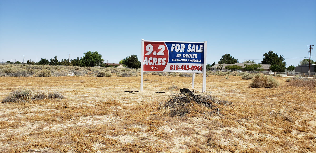 9.2 acres in Rosamond Utilities Nearby (video)