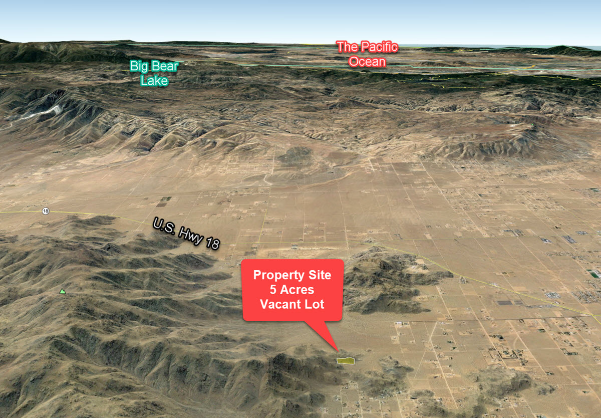 ImageOfProperty_Map2_Terrain_043610108 5 acres South of Thunderbird Ranches near Apple Valley