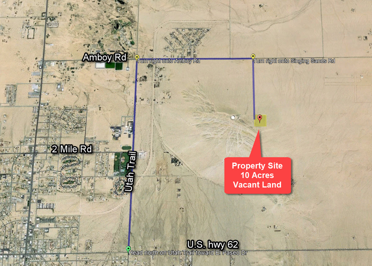 ImageOfProperty_Map1_Direction_062331103 10 acres in Twentynine Palms