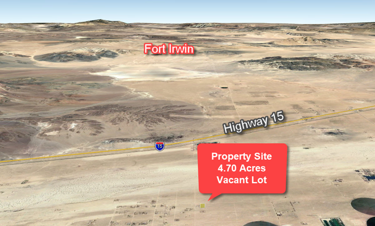 4.70 acres in Newberry Springs, CA
