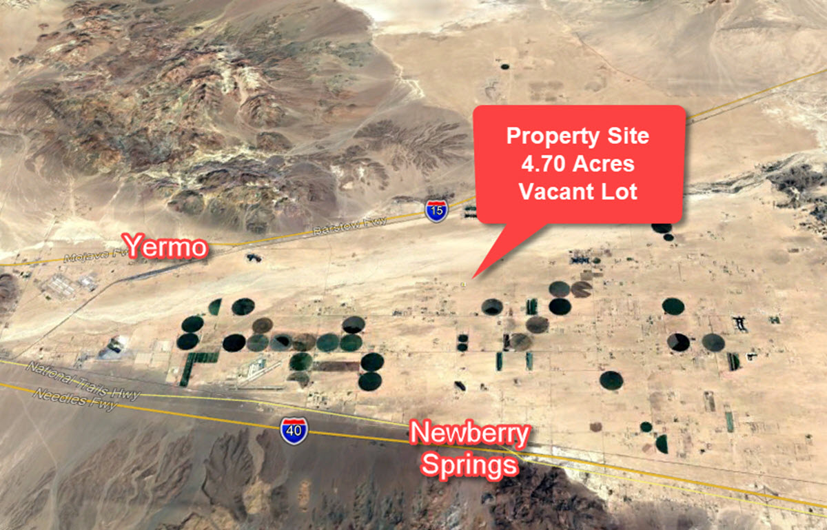 4.70 acres in Newberry Springs, CA