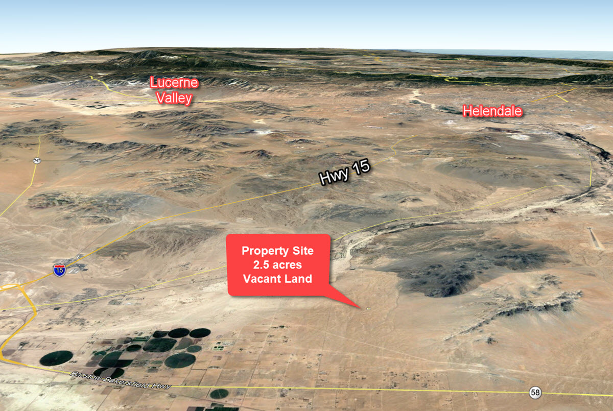 ImageOfProperty_Map2_Terrain_048807539 2.5 Acres South of Highway 58 near Barstow