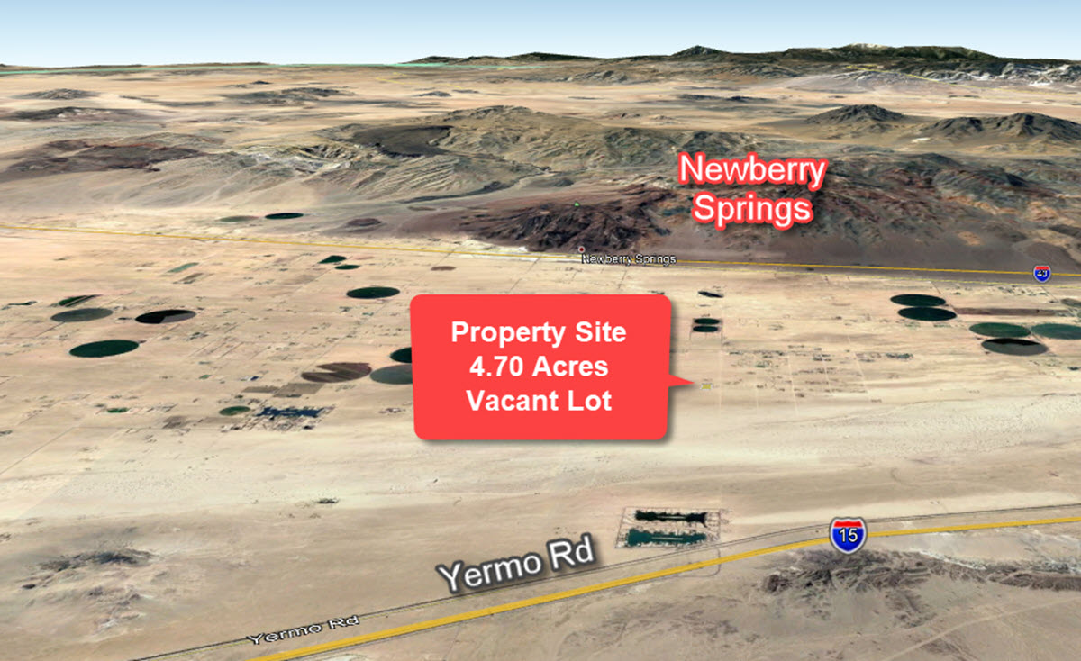 4.70 acres in Newberry Springs, CA