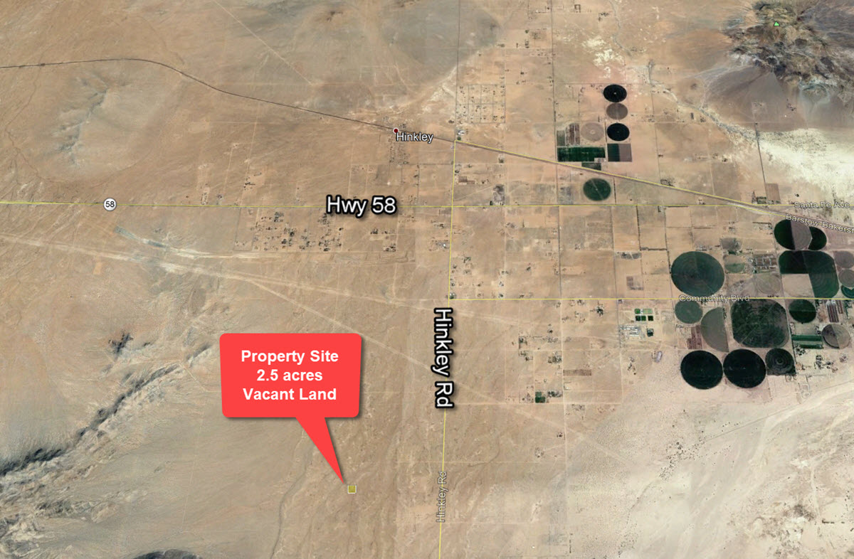 ImageOfProperty_Map3_048807539 2.5 Acres South of Highway 58 near Barstow