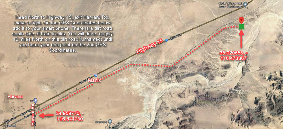 10 acres in Baker, CA