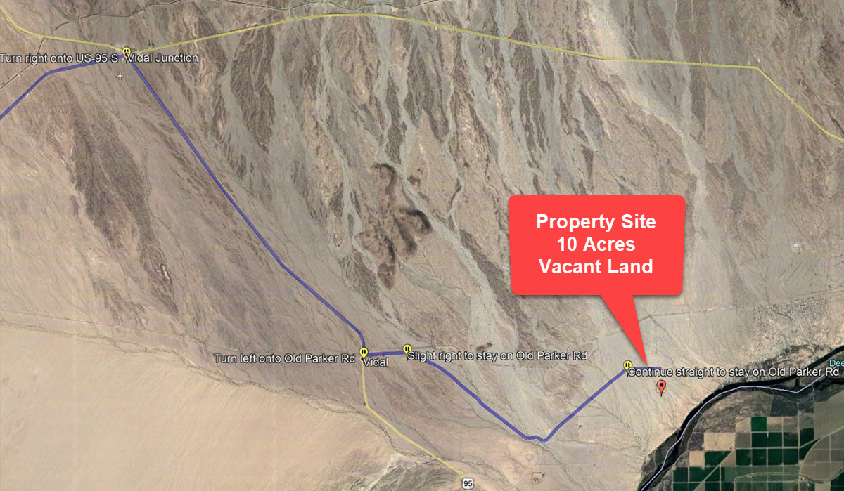 ImageOfProperty_Map1_Directions_064711120 10 acres in Big River near Lake Havasu, CA