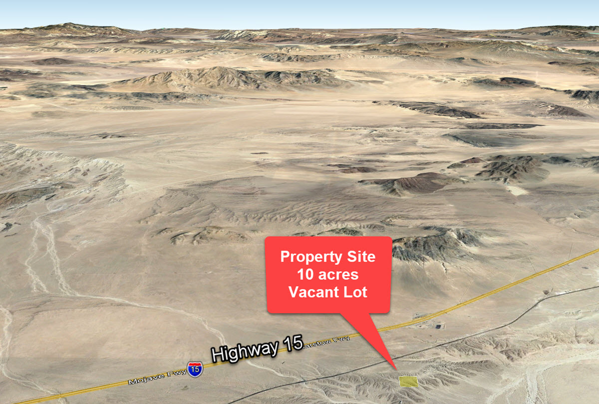 10 acres in Baker, CA