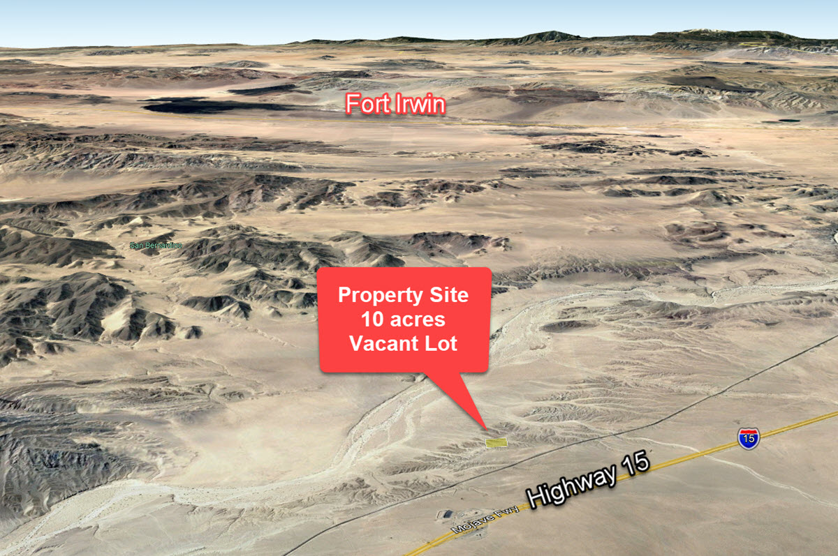 10 acres in Baker, CA