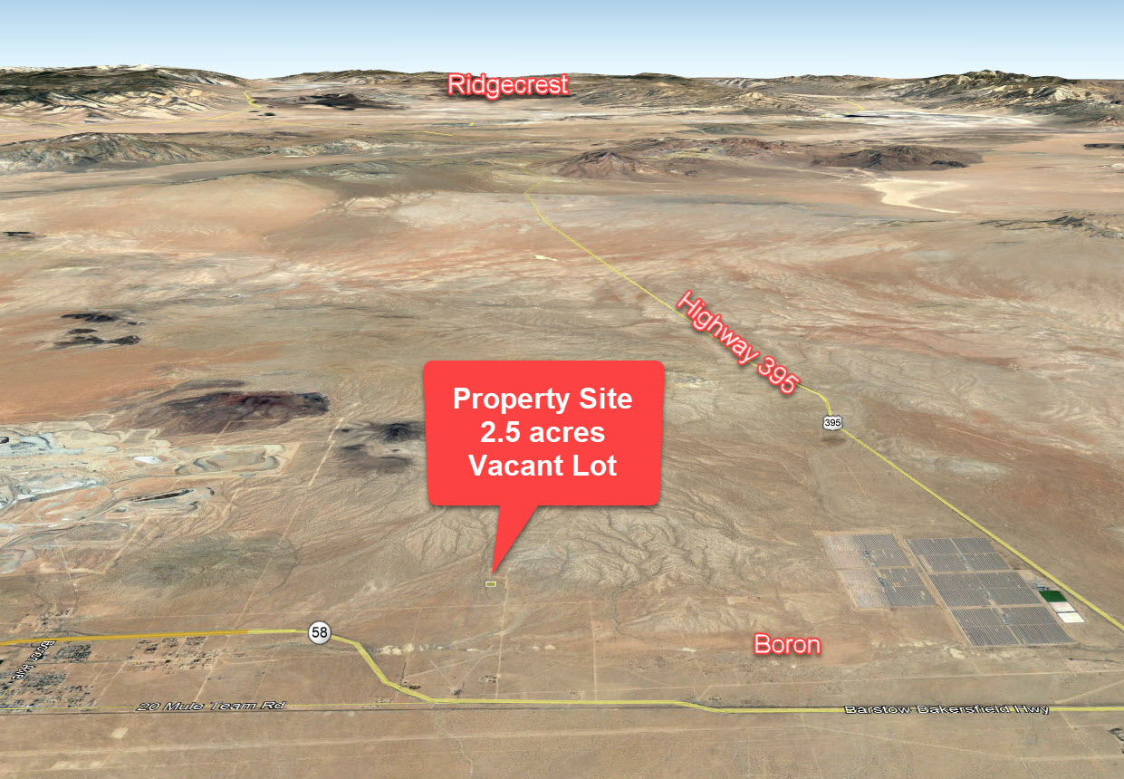2.5 acres West of Kramer Junction, CA