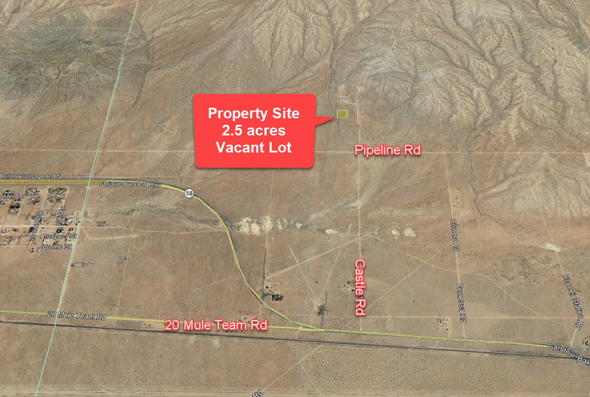 2.5 acres West of Kramer Junction, CA