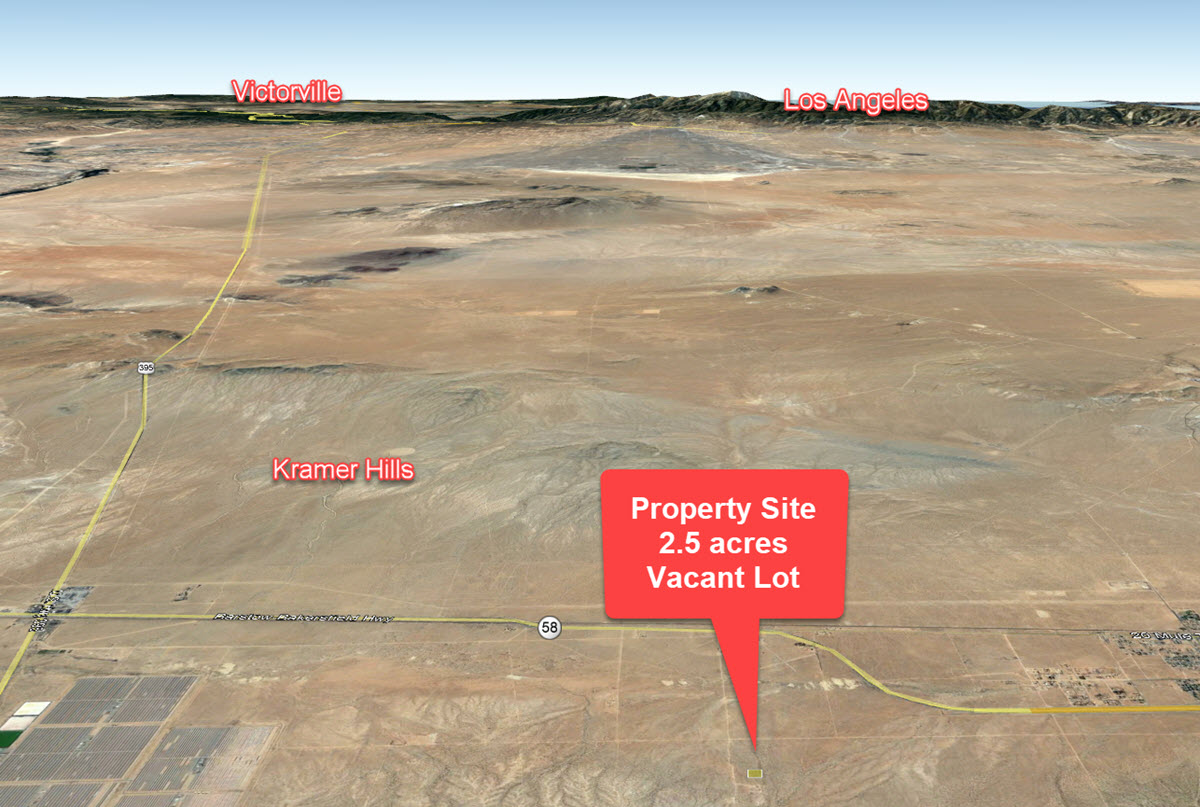 2.5 acres West of Kramer Junction, CA