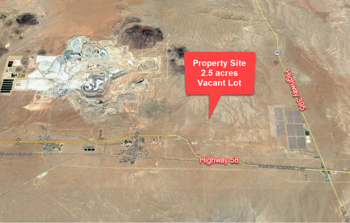 2.5 acres West of Kramer Junction, CA