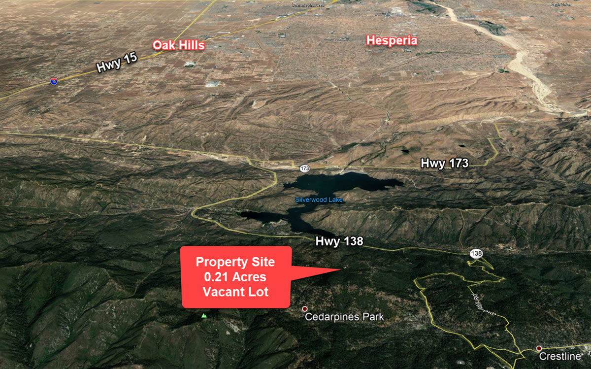 0.21 acres in Crestline, CA