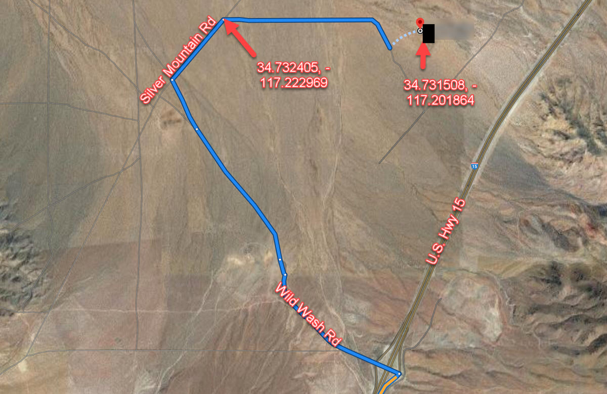 ImageOfProperty_Map1_Directions_041828105 5 acres, Wild Wash Rd & Hwy 15, near Helendale, CA