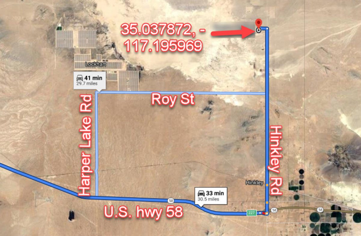 5 acres in Hinkley, CA