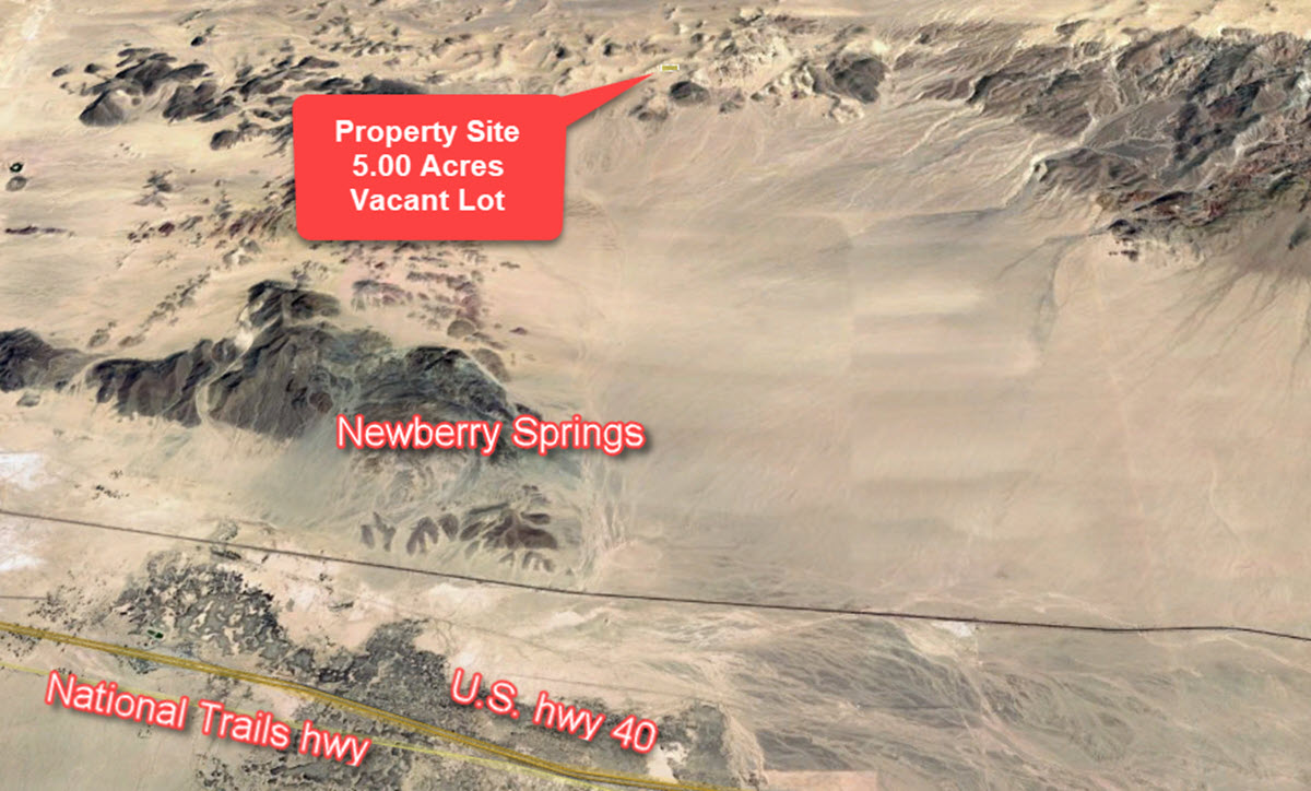 5 acres in Hector, CA