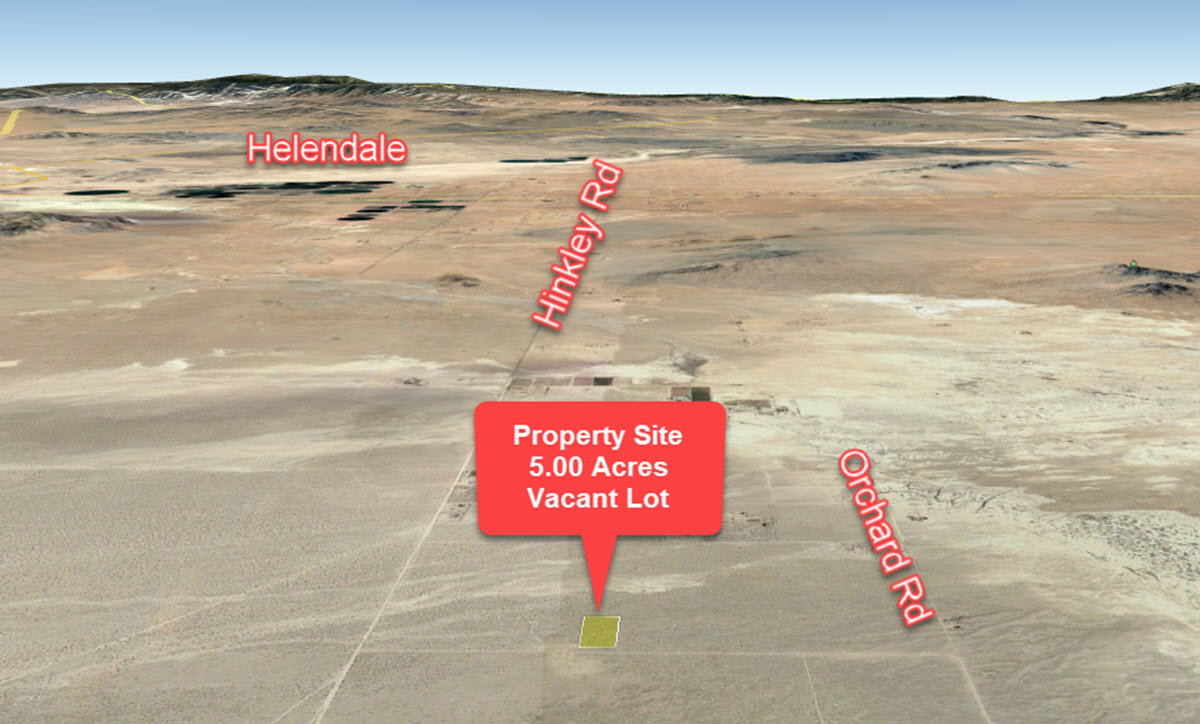 5 acres in Hinkley, CA