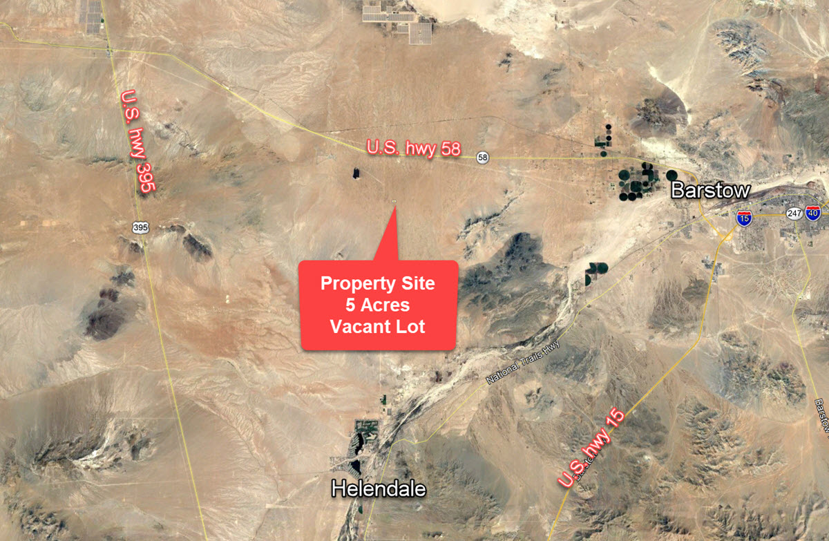5 Acres near Helendale, CA