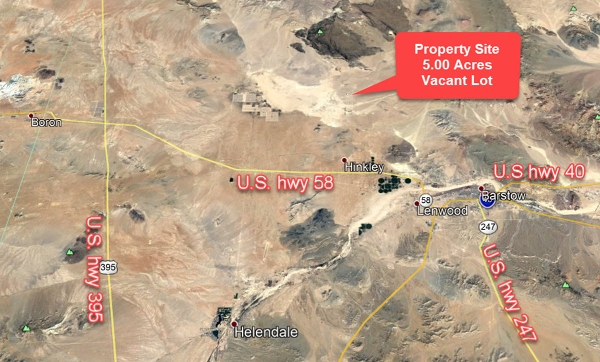 5 acres in Hinkley, CA