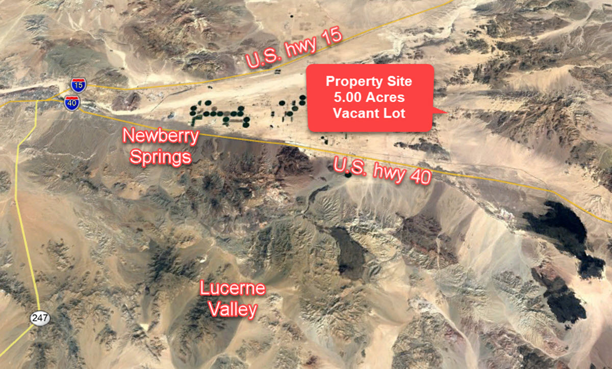 5 acres in Hector, CA