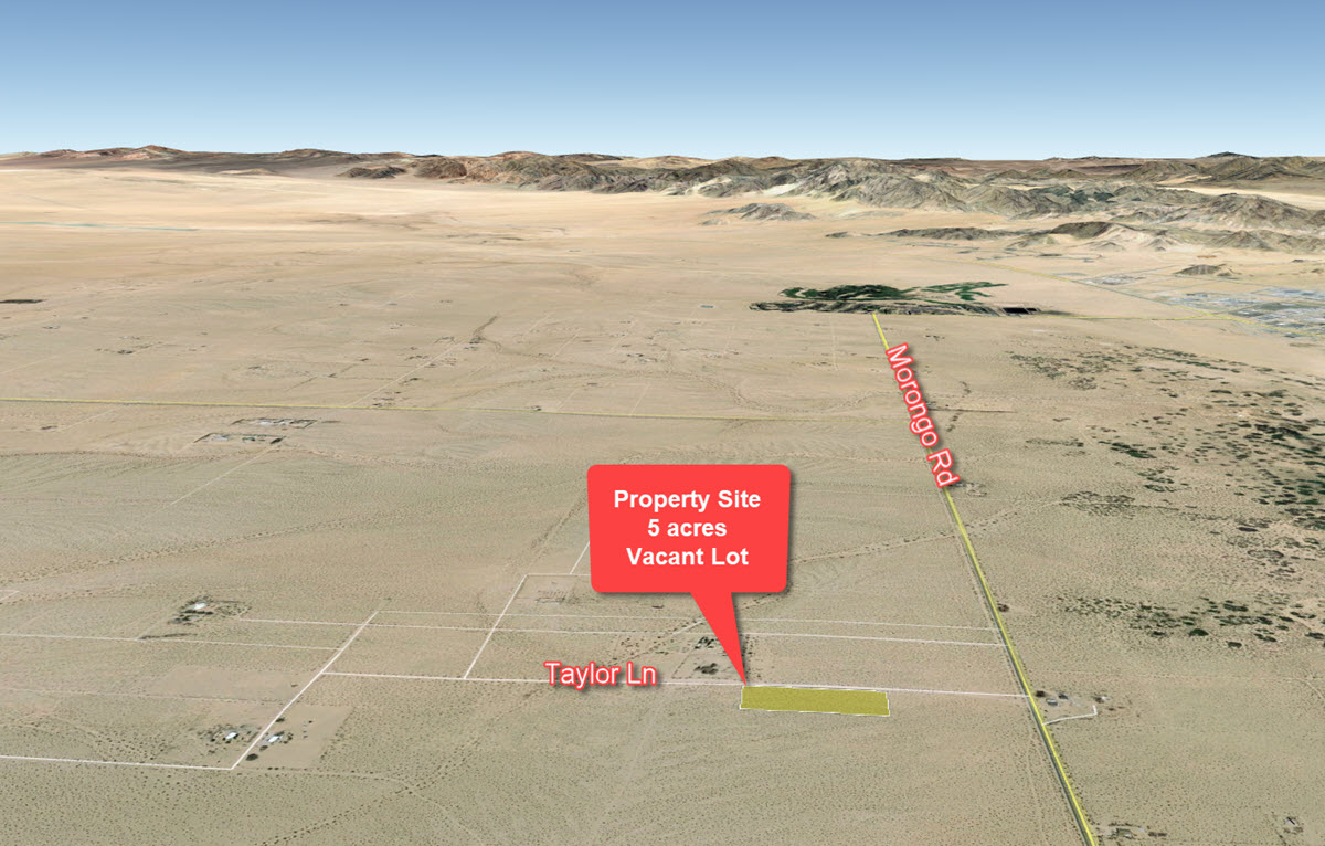 ImagesOfProperties_Map1_Terrain_061129156 5 Acres in Twentynine Palms, CA