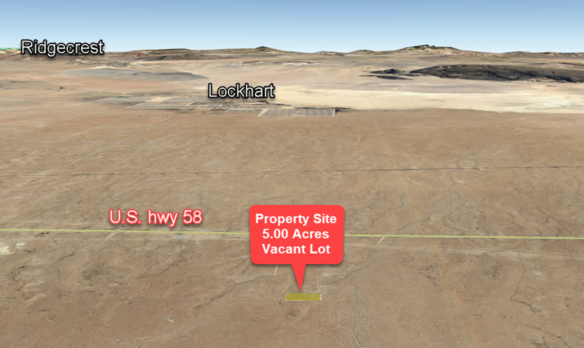 5 Acres in Hinkley, CA, very close to Highway 58