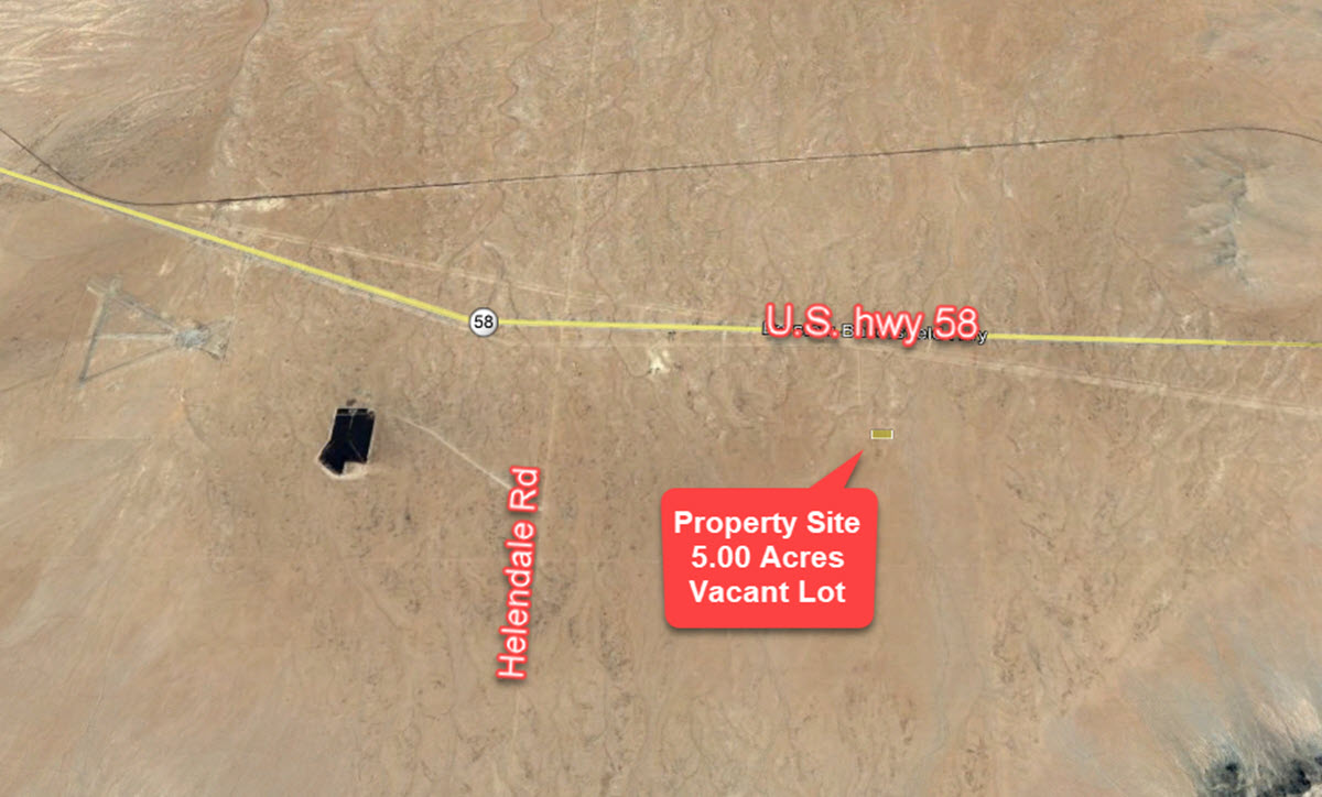 5 Acres in Hinkley, CA, very close to Highway 58