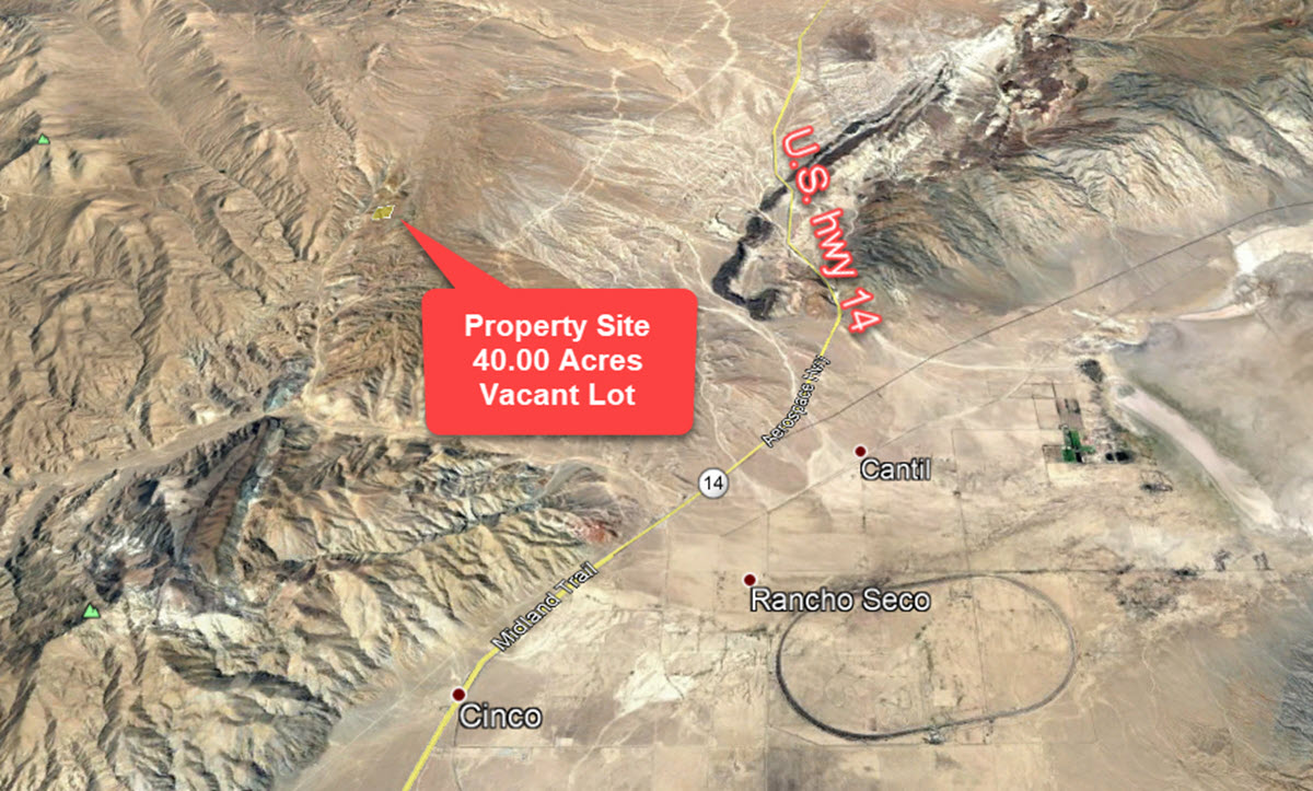 ImageOfProperty_Map2_15317005 40 acres, Red Rock Canyon State Park area