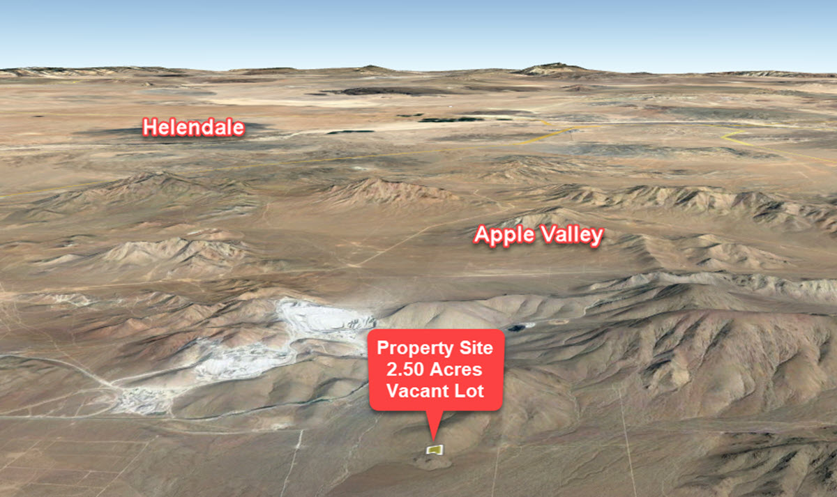 2.5 Acres in East Apple Valley, CA