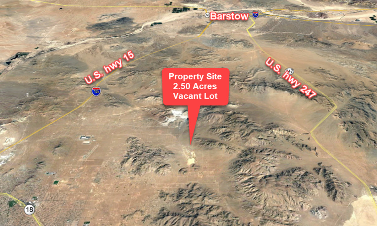 2.5 Acres in East Apple Valley, CA
