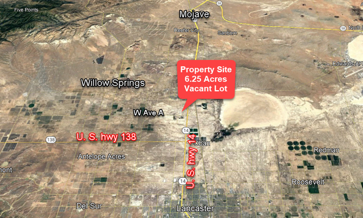 6.25 Acres in Rosamond, CA