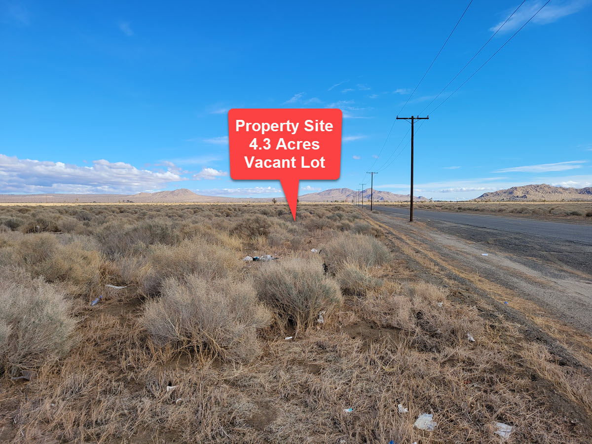 4.3 Acres West of Lancaster, CA Antelope Valley