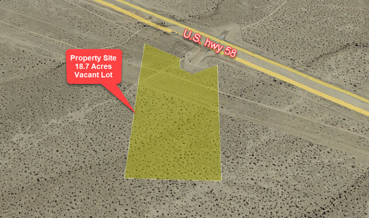18.7 Acres East Kramer Junction, CA South of Highway 58