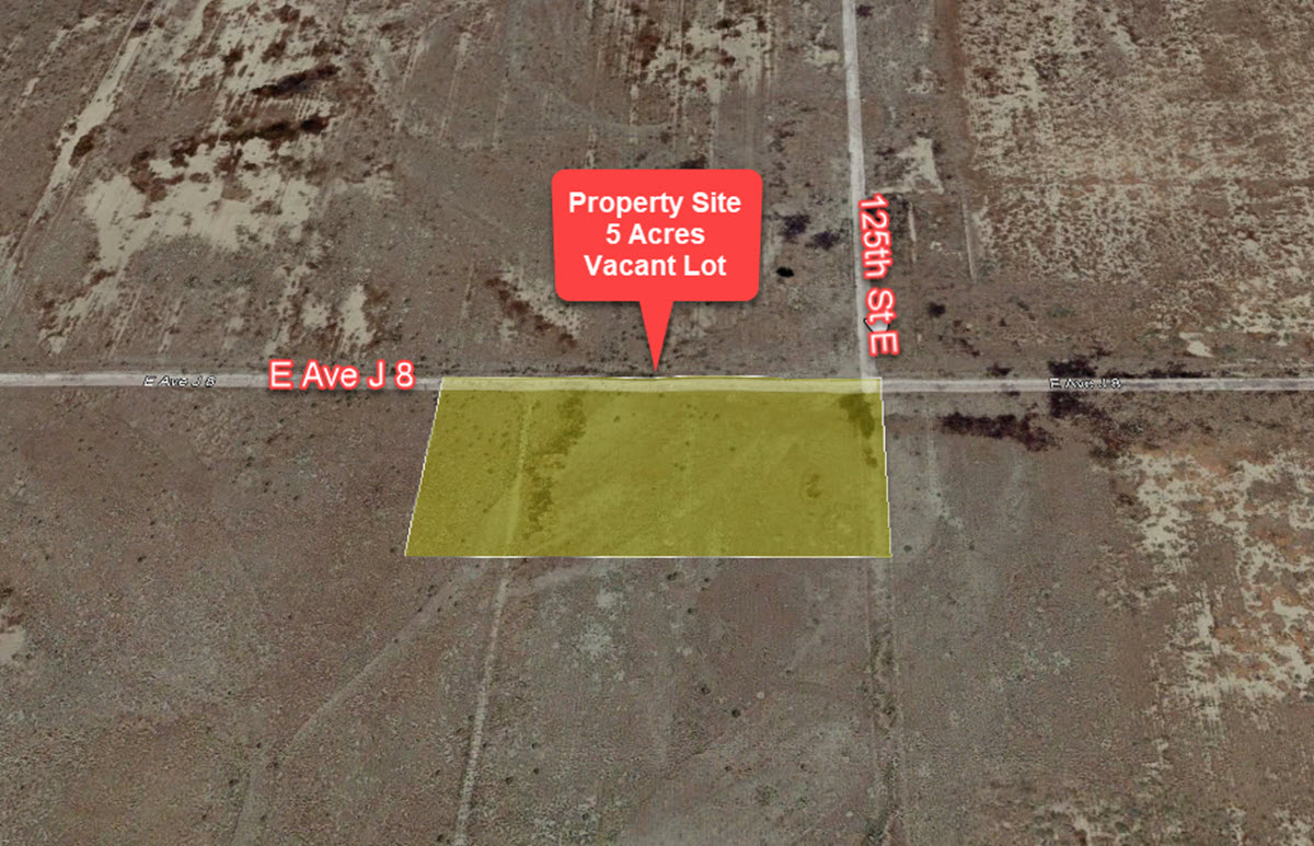 ImageOfProperty_Map1_3368023037 5 Acres West of Lancaster, CA