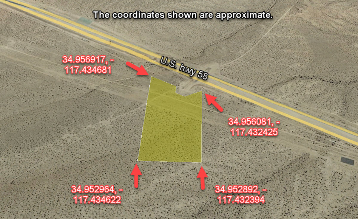 18.7 Acres East Kramer Junction, CA South of Highway 58